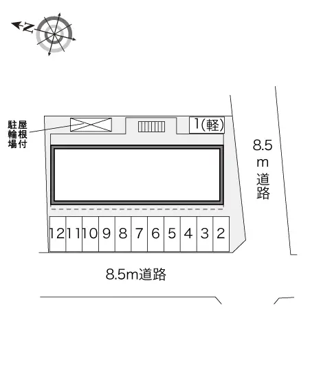 ★手数料０円★飯塚市飯塚　月極駐車場（LP）